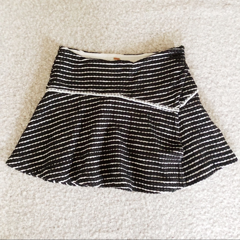Free People Bento Woven Skater Skirt